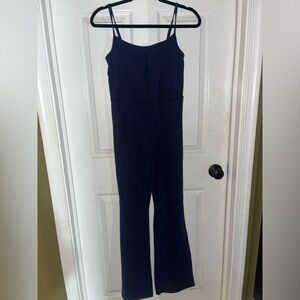 Navy Blue Aritzia Flare jumpsuit